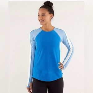 Lululemon Blue Fleece Long sleeve size 4